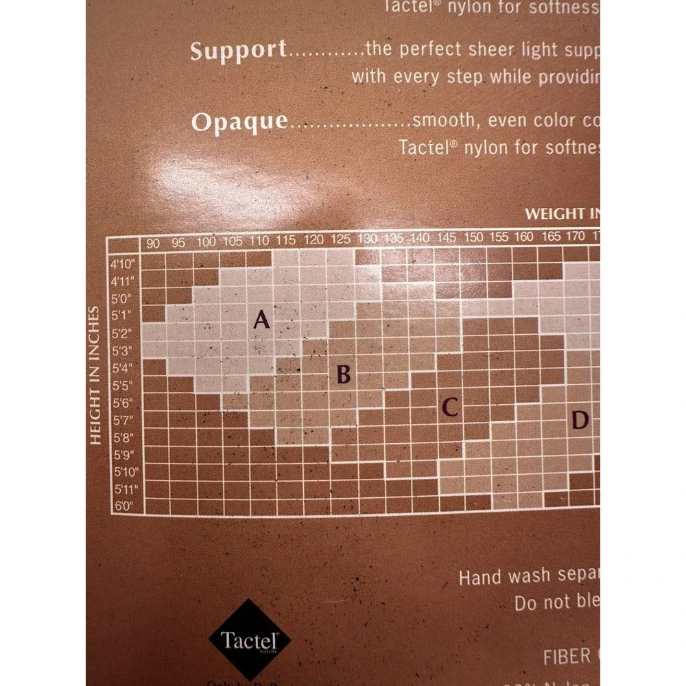 NIP Nordstrom Support Control‎ Top Pantyhose size B Black 25 Denier Leg